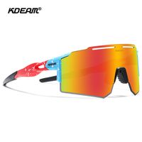 Sports Color Block Tac Special-shaped Mirror Frameless Sports Sunglasses sku image 2