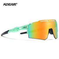 Sports Color Block Tac Special-shaped Mirror Frameless Sports Sunglasses sku image 5