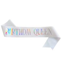 Birthday Letter Glitter Cloth Party Costume Props 1 Piece sku image 48