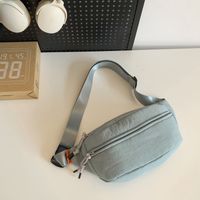Unisex Basic Solid Color Nylon Waist Bags sku image 5