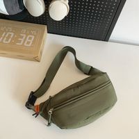 Unisex Basic Solid Color Nylon Waist Bags sku image 9