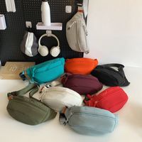 Unisex Basic Solid Color Nylon Waist Bags main image video