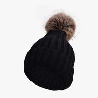 Unisex Casual Sports Solid Color Eaveless Wool Cap sku image 1