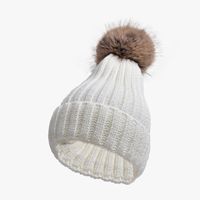 Unisex Casual Sports Solid Color Eaveless Wool Cap sku image 2