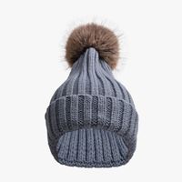 Unisex Casual Sports Solid Color Eaveless Wool Cap main image 8