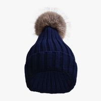 Unisex Casual Sports Solid Color Eaveless Wool Cap main image 1