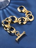 Punk Simple Style Geometric Copper 18k Gold Plated Bracelets In Bulk main image 4