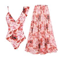 Women's Sexy Flower Printing 2 Pieces Set One Piece Swimwear main image 6