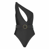 Women's Simple Style Solid Color Hollow Out Backless One Piece Swimwear main image 4