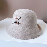 Women's Retro Simple Style Plant Crimping Bucket Hat sku image 6