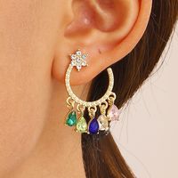 1 Pair Ig Style Vintage Style Geometric Water Droplets Plating Alloy Ear Studs main image 3