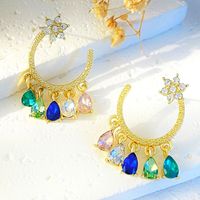 1 Pair Ig Style Vintage Style Geometric Water Droplets Plating Alloy Ear Studs main image 4