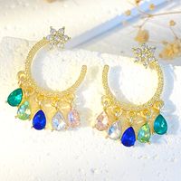 1 Pair Ig Style Vintage Style Geometric Water Droplets Plating Alloy Ear Studs main image 5