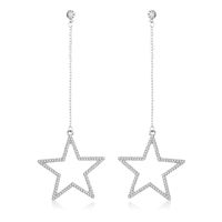 1 Pair Simple Style Geometric Star Plating Alloy Drop Earrings sku image 8