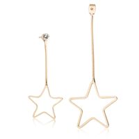 1 Pair Simple Style Geometric Star Plating Alloy Drop Earrings sku image 7