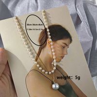 Elegant Geometric Alloy Pearl Plating Bracelets Necklace main image 7