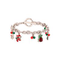Cartoon Style Simple Style Christmas Tree Bell Alloy Enamel Iron Buckle Enamel Women's Bracelets main image 5