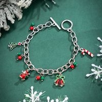 Cartoon Style Simple Style Christmas Tree Bell Alloy Enamel Iron Buckle Enamel Women's Bracelets main image 4