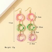 1 Pair Casual Lady Vacation Geometric Plating Arylic 14k Gold Plated Drop Earrings main image 6