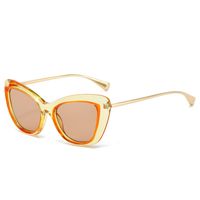 Casual Color Block Pc Cat Eye Full Frame Women's Sunglasses sku image 5