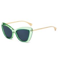Casual Color Block Pc Cat Eye Full Frame Women's Sunglasses sku image 6