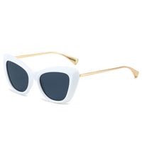 Casual Color Block Pc Cat Eye Full Frame Women's Sunglasses sku image 7
