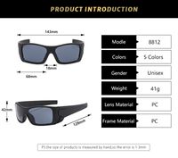 Elegant Simple Style Gradient Color Solid Color Pc Square Full Frame Men's Sunglasses main image 2