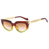 Basic Simple Style Color Block Pc Cat Eye Full Frame Women's Sunglasses sku image 4