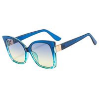 Elegant Simple Style Gradient Color Leopard Pc Cat Eye Full Frame Women's Sunglasses sku image 5