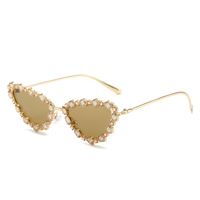 Casual Color Block Ac Cat Eye Full Frame Women's Sunglasses sku image 4