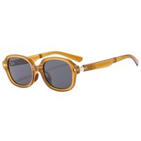 Simple Style Color Block Tac Oval Frame Full Frame Women's Sunglasses main image 3