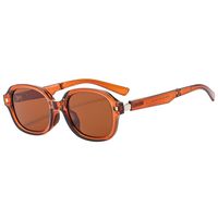 Simple Style Color Block Tac Oval Frame Full Frame Women's Sunglasses main image 4