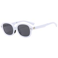 Simple Style Color Block Tac Oval Frame Full Frame Women's Sunglasses main image 5