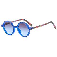 Simple Style Color Block Pc Round Frame Full Frame Women's Sunglasses main image 4