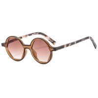 Simple Style Color Block Pc Round Frame Full Frame Women's Sunglasses sku image 3