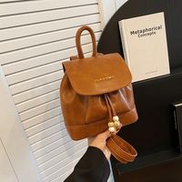 Solid Color Casual Shopping Women's Backpack main image 2