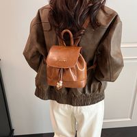 Solid Color Casual Shopping Women's Backpack main image 3