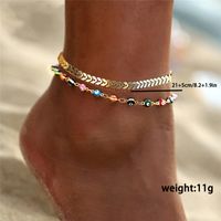 Vacation Devil's Eye Butterfly Alloy Plating Anklet main image 7