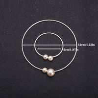 Simple Style Round Alloy Artificial Crystal Artificial Pearls Women's Bracelets Necklace Jewelry Set main image 7