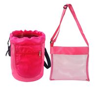 Summer Beach Children Shell Buggy Bag Carrying Case Outdoor Seaside Toy Shell Collection Bag Mesh Bag sku image 1