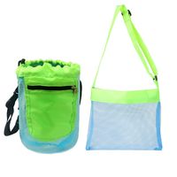 Summer Beach Children Shell Buggy Bag Carrying Case Outdoor Seaside Toy Shell Collection Bag Mesh Bag sku image 2