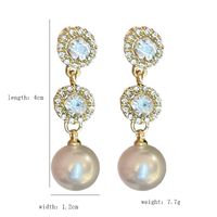 1 Pair Vintage Style Geometric Round Alloy Drop Earrings main image 2