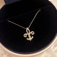 Glam Luxurious Solid Color Sterling Silver Plating Inlay Zircon Gold Plated Silver Plated Pendant Necklace main image 1