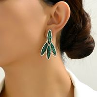 1 Pair Luxurious Shiny Geometric Plating Inlay Zinc Alloy Glass Drop Earrings main image 5