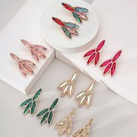 1 Pair Luxurious Shiny Geometric Plating Inlay Zinc Alloy Glass Drop Earrings main image 4