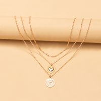Vintage Style Simple Style Heart Shape Alloy Women's Pendant Necklace main image 4