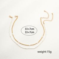 Simple Style Round Alloy Beaded Women's Necklace main image 4