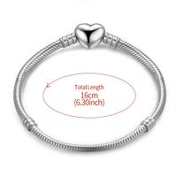 Elegant Glam Round Sterling Silver Plating Silver Plated Bracelets main image 2