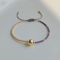 Fashion Geometric Glass Copper Bracelets In Bulk sku image 10