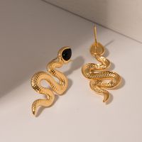 304 Stainless Steel IG Style Vintage Style Plating Snake Jewelry Set main image 2